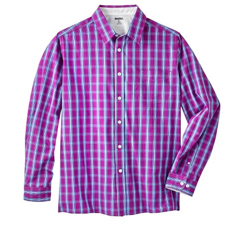 Mens big and tall purple hot sale dress shirt