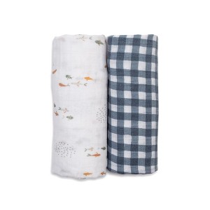 Cotton Swaddle 2 Pack - 1 of 4