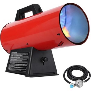 60,000 BTU Forced Air Propane Heater with Thermostat Control, Portable Space Heater, 10 ft Hose with Regulator Included, Perfect for Indoor Outdoor - 1 of 4