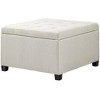 NicBex Storage Bench Ottoman with Storage Flip Top Seat Lid Eucalyptus Wood Frame Ottoman for Bedroom, Living Room - 2 of 4