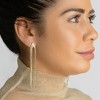 Adornia 14k Gold Plated Multi-Strand Slinky Drop Earrings - 2 of 3
