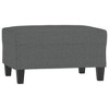 vidaXL Footstool Dark Gray 27.6 in.x21.7 in.x16.1 in. Fabric - 2 of 4