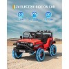 Electric Car for Kids, Ride On Car with Remote Control, 12V Ride On Truck Toy for Toddler Boys & Girls, Bluetooth Music Player LED Lights - 2 of 4