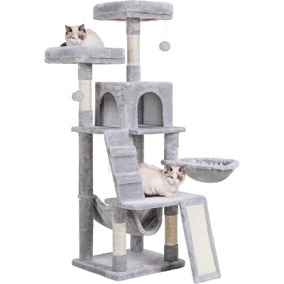 Heybly Cat Tree, Cat Tower for Indoor Cats,Multi-Level Cat Furniture Condo for Cats with Padded Plush Perch