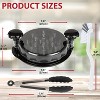 Attop Chicken Chopper, Large Chicken Breast Chopper Tool with 7-Inch Jaws - Cleaning Brush Silicone Pad, Dishwasher Safe, Non-Slip, BPA Free, Black - 3 of 4