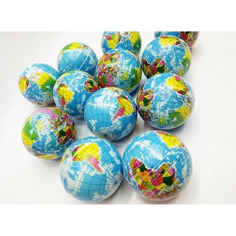 Link Ready! Set! Play! Pack Of 24 Mini Planet Earth Soft Foam Stress  Reliever Balls, Fidget Toy For Kids & Adults : Target
