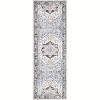 Classic Vintage Floral Rug, Thin Low Pile, Non Slip, Washable, Stain Resistant, Foldable Accent Carpet for Living Room Bedroom - 3 of 4