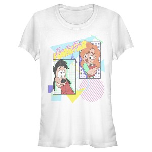 Juniors Womens A Goofy Movie Max and Roxanne Eye to Eye Forever T-Shirt - 1 of 4