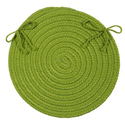 Colonial Mills Boca Raton - Bright Green Chair Pad, Set of 4