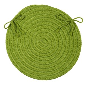 Colonial Mills Boca Raton - Bright Green Chair Pad, Set of 4 - 1 of 2