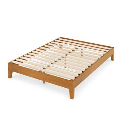 Full 12 Alexis Deluxe Wood Platform Bed Rustic Pine Zinus Target