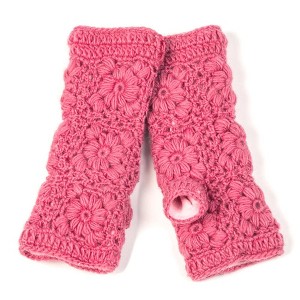 Flower Crochet Handwarmers_Nirvanna Designs - 1 of 4
