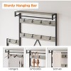 COZONY 71" Parent-Child Coat Rack with Shoe Storage Bench, Industrial Hall Tree with Removable Hooks & Hanging Rail - 4 of 4