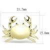 Slickblue Women’s Gold Stainless Steel Crab Ring, Sea Life Design, No Stone, Novelty Jewelry, Sizes 5-10 - 2 of 4