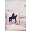 C&F Home 18" x 18" Cowboy Tufted Pillow - 2 of 3