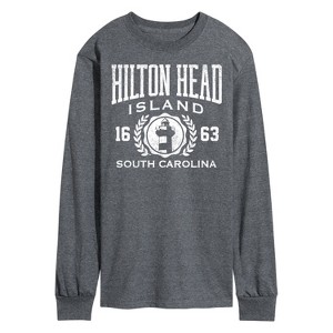 Men's - Instant Message - Hilton Head Island Collegiate Long Sleeve Graphic T-Shirt - 1 of 4