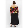 Women's Plus Size Maiya Print Top - multi print | CITY CHIC - 4 of 4