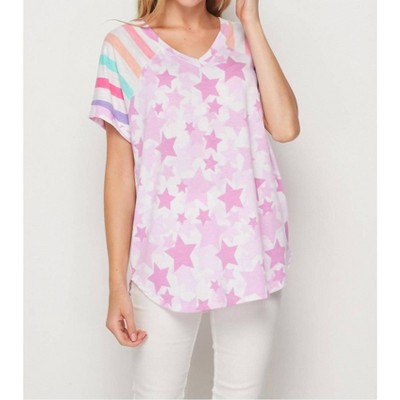 Women's Stars & Stripes Raglan Top - honeyme