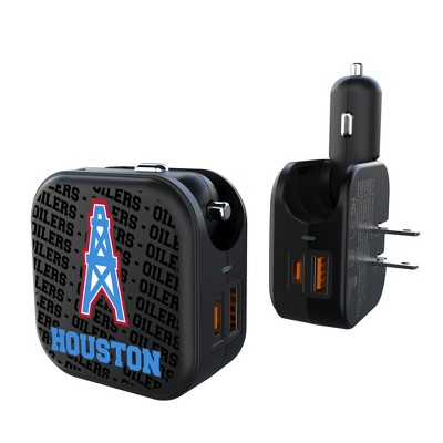 NFL AFC Historic Teams Text Backdrop 18-Watt 2 in 1 USB A/C Charger