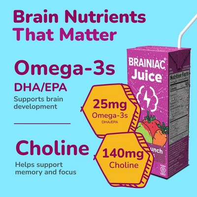 Brainiac Kids Super Fruit Punch Juice Drink 8 pk/6.75 fl oz Boxes