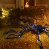 Syemin Decorative Holiday Scene Props Outdoor Halloween Decoration Oversized Spider Halloween Prop Outdoor Halloween Decor, Black, 47.2"*7.9"*3.1" - 2 of 4