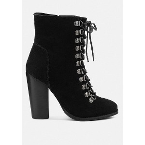 GOOSE-FEATHER Antique Tan High Heeled Ankle Boot - 1 of 4