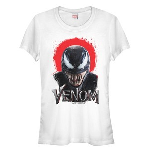 Juniors Womens Marvel Venom Film Halo T-Shirt - 1 of 3