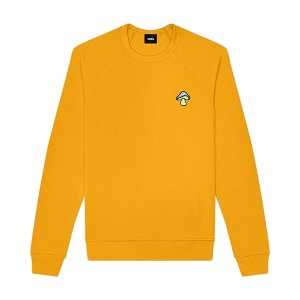 Dalix Mushroom (Glow in the Dark) Embroidered Fleece Sweatshirt Pullover Mens - 1 of 4
