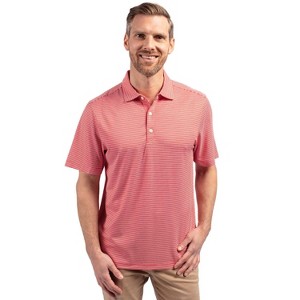 Cutter & Buck Forge Eco Double Stripe Stretch Recycled Mens Polo - 1 of 2