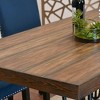 NicBex Dining Room Table Set for 4 Morden Dining Table Set with Wooden Tabletop, Metal Legs and 4 Velvet Chairs for Dining Room - 3 of 4