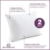 Circles Home 100% Cotton Breathable Pillow Protector with Zipper – (2 Pack) - 2 of 4