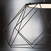 Urban Ambiance Luxury Minimalist Indoor Pendant,  12-5/16''H x 27-1/8"W x 27-1/8''D,  Matte Black Finish, UHP4582 - 4 of 4