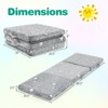 Costway Foldable Floor Mattress for Kids Glow in the Dark Toddler Nap Mat Tri-Folding Colorful/Grey/Pink - 2 of 4