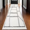 Ivory And Black Geometric Area Rug - 2 of 4