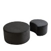 Sapphtopaz Modern Nesting Coffee Table Set of 2 with Storage, Modern Foam Living Room Tables, End Table Center Table for Living Room - 2 of 4