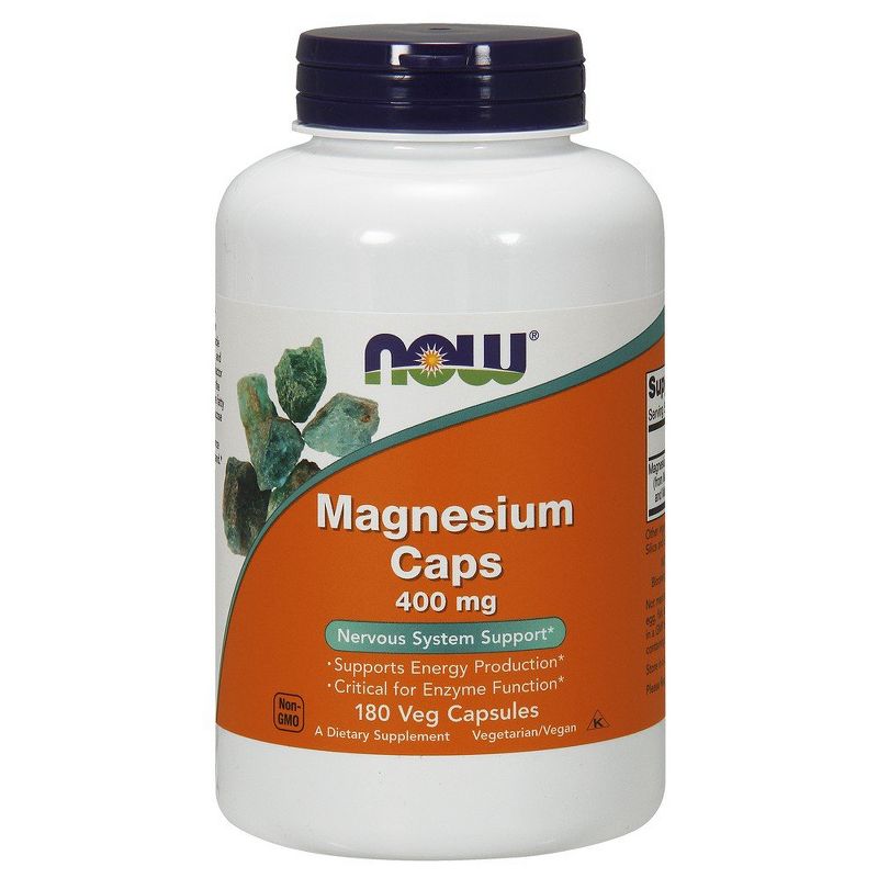 Now Foods Magnesium Caps  -  180 Capsule, 1 of 3