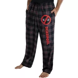 MARVEL DEADPOOL PAJAMA Set T-shirt & LOUNGE PANTS MEN'S SIZE Medium Black & Red 