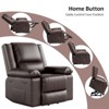 Coucheta Power Recliner,PU Leather,55cm Wide Seat,135° Recline,8-Point Massage & Heating,Remote Lift Armrests(Coffee) - 2 of 4