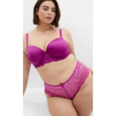 Women's Plus Size Caitlin Lace Cheeky Panty - fuchsia | CITY CHIC