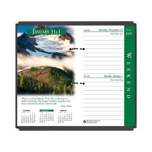 Earthscapes Desk Calendar Refill, Nature Photography, 3.5 x 6, White/Multicolor Sheets, 12-Month (Jan to Dec): 2025 - 1 of 1