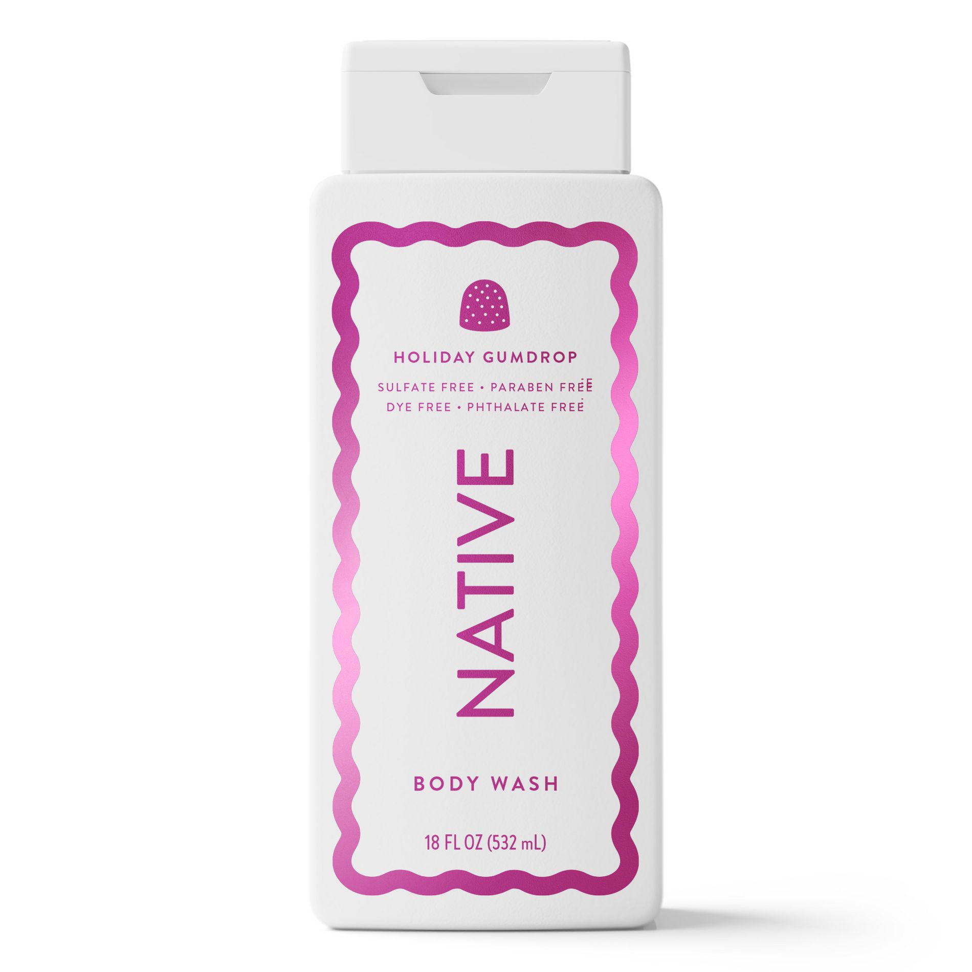 Native Limited Edition Body Wash - Holiday Gumdrop - Sulfate Free - 18 fl oz