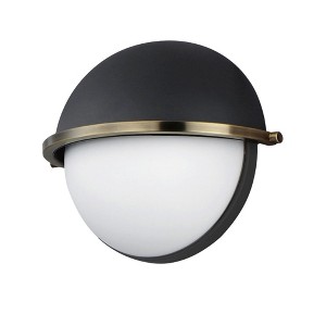 Maxim Lighting Duke 1 - Light Wall Light in  Black/Weathered Brass - 1 of 4