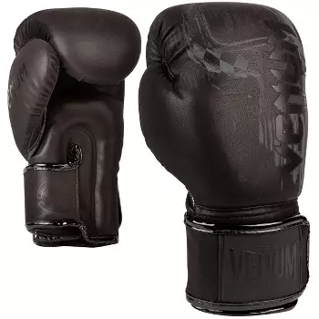Venum Skull Hook And Loop Boxing Gloves - 16 Oz. - Black : Target