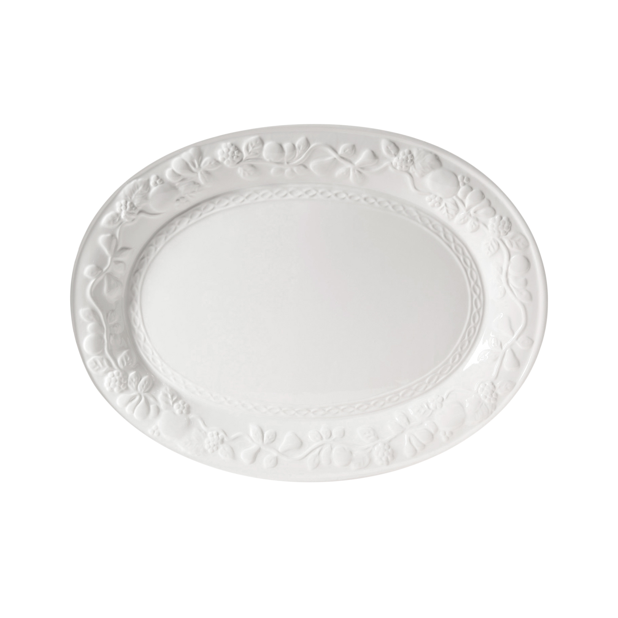 Gibson Home Fruitful 18.75 Inch Oval Platter