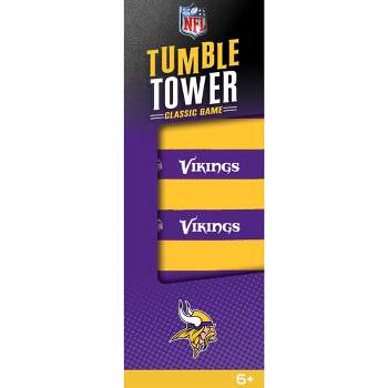 MasterPieces Real Wood Block Tumble Towers - NFL Minnesota Vikings