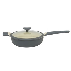 Oster Rooney 4.1 Quart Ceramic Nonstick Cast Aluminum Saute Pan with Lid in Grey - 1 of 4