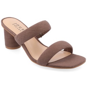 Journee Collection Womens Aniko Double Strap Slip On Sandals - 1 of 4