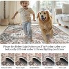 Vintage Washable Door Mat Small Farmhouse Floral Accent Rugs with Non-Slip Backing, Stain-Resistant Oriental Indoor Carpet - 4 of 4