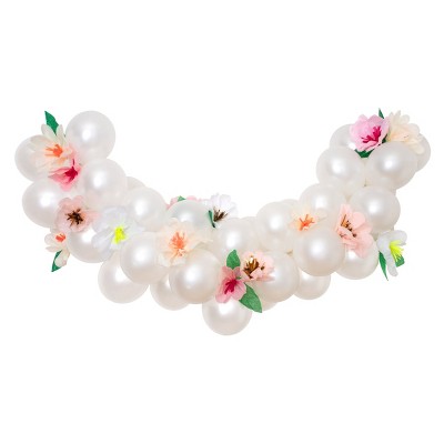 Meri Meri Pastel Balloon & Streamer Garland (pack Of 50) : Target