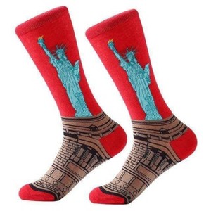 Statue of Liberty Socks (Men's or Women's Sizes) from the Sock Panda - 1 of 3